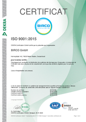 BIRCO Systeme qualité DIN EN ISO 9001