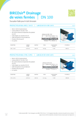 BIRCOsir® Drainage des voies ferrées