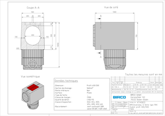 Avaloir Profil 400/500 F 900