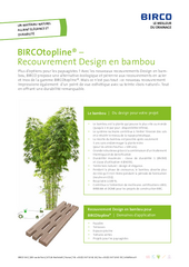 Flyer recouvrement en bambou pour BIRCOtopline®