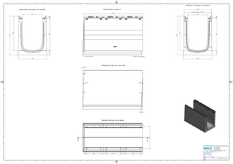 BIRCOmax-i® DN 520, caniveau 1,5 m, hauteur 1000