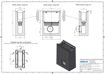 BIRCOsir® DN 150, avaloir en ligne
