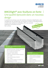 Brochure BIRCOlight® avec feuillures en fonte