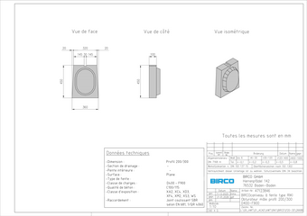 Obturateur mâle Profil 200/300