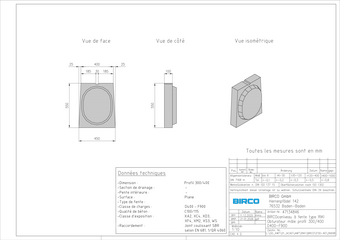 Obturateur mâle Profil 300/400
