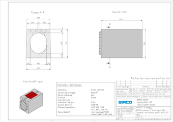 Caniveau de révision Profil 400/500 F 900