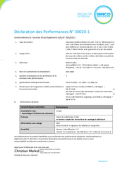 BIRCOsir DN 320 - DN 520 et BIRCOcanal avec feuillures / Vers. 12-2023 / Ddp 30020