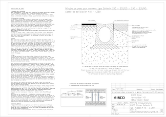 Instructions de pose BIRCO Pfuhler Solidrain S Typ I, Class. A15 - C250