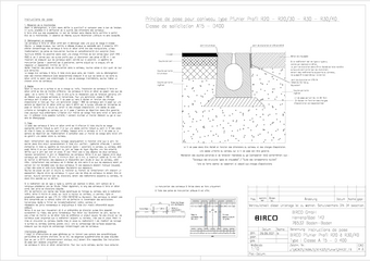 Instructions de pose BIRCO Pfuhler Profil R20 à R30-40 Typ I, Class. A15 - D400