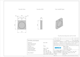 Obturateur femelle Profil 300