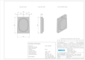 Obturateur mâle Profil 400/500