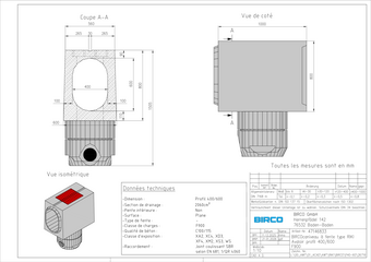 Avaloir Profil 400/600 F 900