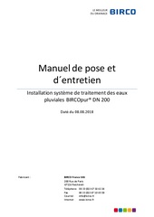 Manuel d'entretien BIRCOpur® DN 200