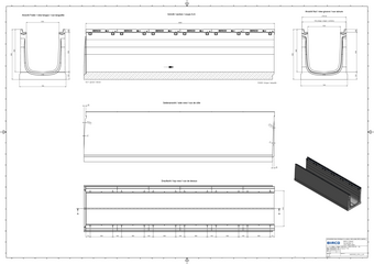 BIRCOmax-i® DN 520, caniveau 3 m, hauteur 800