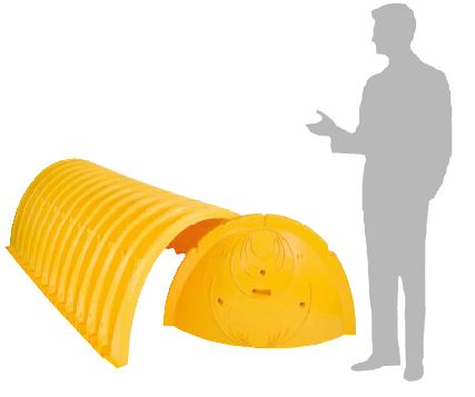 Tunnelelement SC-740 mit Endkappe