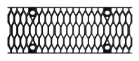BIRCOsir Petites dimensions Dimension Nominale 100 Grilles Grille nid d&#039;abeille I fonte