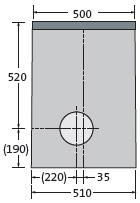 BIRCOsir® Petites dimensions Dimension Nominale 150 Avaloirs Avaloir en ligne I en 1 partie