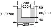 BIRCOsir Petites dimensions Dimension Nominale 100 Caniveaux Caniveaux plats | sans pente intérieure