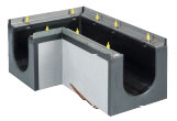 BIRCOchimie Dimension Nominale 200 Caniveaux Raccord d’angle 90° | sans pente intérieure
