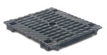 BIRCOchimie Dimension Nominale 300 Grilles Grilles fonte I fentes doubles I pour avaloir en ligne avec vanne d&#039;arrêt