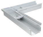 BIRCOtopline® Largeur 130 Caniveaux Eléments d&#039;angle I sans arêtes visibles I non perforés