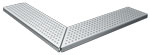 BIRCOtopline® Largeur 130 Recouvrements Grille perforée I Trous ronds I clipsable I acier galvanisé