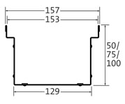 BIRCOtopline® Largeur 160 Caniveaux Eléments de caniveaux I sans arête visible I perforés sur un côté