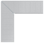BIRCOtopline® Largeur 160 Recouvrements Grille perforée I Trous ronds I clipsable I acier galvanisé