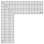 BIRCOtopline® Largeur 160 Recouvrements Grille caillebotis I boulonnée I acier galvanisé