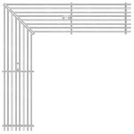 BIRCOtopline® Largeur 130 Recouvrements Grille à barreaux longitudinaux I avec boulonnage I acier galvanisé