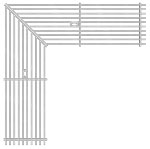 BIRCOtopline® Largeur 160 Recouvrements Grille à barreaux longitudinaux I avec boulonnage I acier galvanisé
