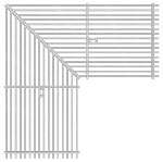 BIRCOtopline® Largeur 250 Recouvrements Grille à barreaux longitudinaux I avec boulonnage I acier galvanisé