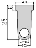 BIRCOmax-i® Dimension Nominale 220 Accessoires Obturateurs avec sortie DN 200