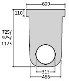 BIRCOmax-i Dimension Nominale 420 Accessoires Obturateurs avec sortie DN 315