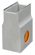 BIRCOlight® triloc® Dimension Nominale 200 triloc® Avaloir Avaloir en ligne avec sécurité anti-soulèvement | en 1 partie