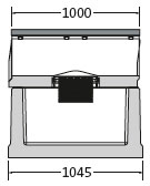 BIRCOsir® Large dimensions Nominal width 520 Outfall units Outfall unit I 2-part