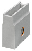 BIRCOcornières à fente Dimension Nominale 100 Avaloirs Avaloir DN 100 pour inserts de nettoyage 1,5 mm | en 1 partie