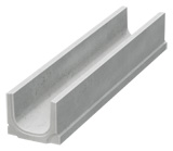 BIRCOcornières à fente Dimension Nominale 150 AS Caniveaux Elément de caniveau DN 150 AS pour cornières à fente/inserts de nettoyage 1,5 mm I sans pente intérieure